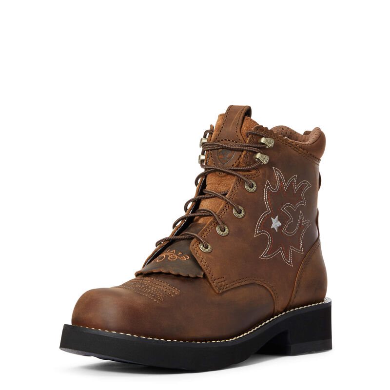 Ariat Western: Probaby Lacer Botas Western Mujer - Marrones (DERSI0369)